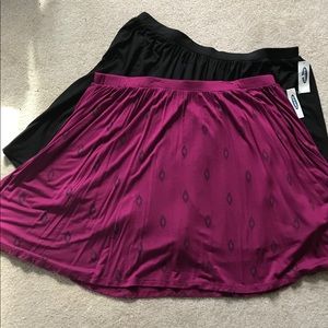 Bundle of two NWT Old Navy skirts L